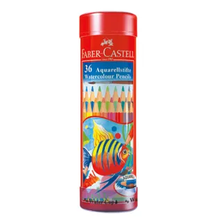 【Faber-Castell】紅色系 水性色鉛筆36色(棒棒筒)