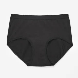 【Wacoal 華歌爾】新伴蒂系列 M-LL中腰舒適小褲(墨黑色)