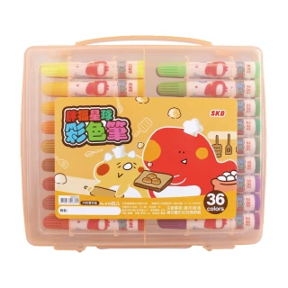 【SKB】塑盒彩色筆-36色-外盒顏色隨機(CL-210)
