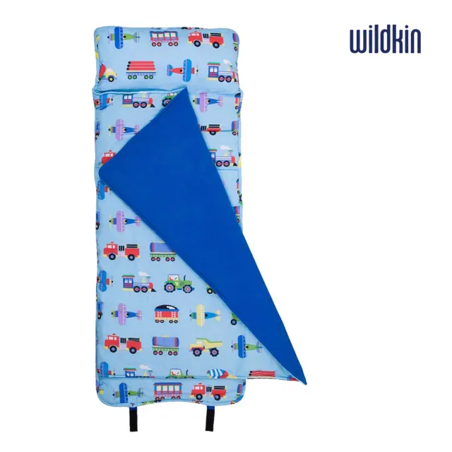 【美國Wildkin】無毒幼教睡袋 符合美國標準 午睡墊3-7(28079 交通工具大集合)