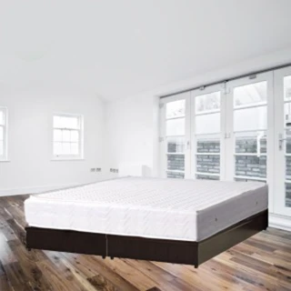 【品生活】經典二件式房間組2色可選-雙人加大6尺(床墊+床底)