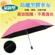 【sinew】台灣專利 黑膠抗UV無敵防曬 防風大傘面 自動反向傘-平柄輕巧款(車用 三折疊摺疊傘 晴雨傘)