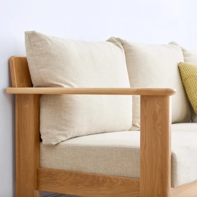 【橙家居·家具】辛格系列四人位+腳凳實木框架沙發  CG-A7061(售完採預購 沙發 木框沙發 客廳椅)