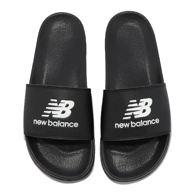 【NEW BALANCE】拖鞋 50 男鞋 女鞋 中性 黑 白 EVA泡棉 經典 休閒 懶人拖 涼拖鞋 NB 紐巴倫(SUF50BK1-D)