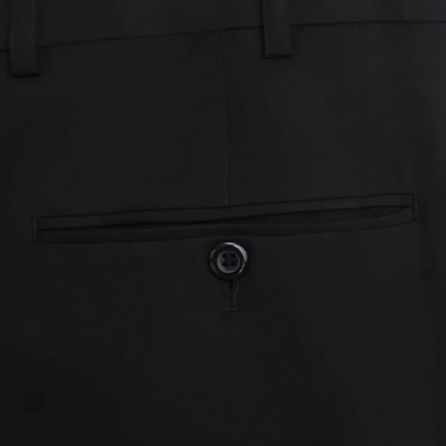 【Emilio Valentino 范倫提諾】超柔平面西裝褲(黑)