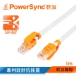 【群加 Powersync】CAT.6 1000Mbps 耐搖擺抗彎折 高速網路線 RJ45 LAN Cable/ 1m 淺灰色(CLN6VAR9010A)