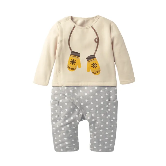 【baby童衣】圓領假兩件長袖連身爬服 64002(共2色)