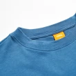 【EDWIN】男裝 橘標 大寬版拱型LOGO短袖T恤(灰藍色)