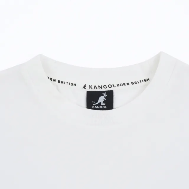 【KANGOL】短袖 短T 白 大LOGO 袋鼠 基本款 女(6322100700)