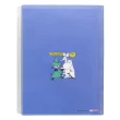 【sun-star】Moomin嚕嚕米 A4 雙開式資料冊  6P資料夾 附夾鏈袋 嚕嚕米與阿金 露營