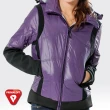 【SAMLIX山力士】PRIMALOFT女輕量化防潑水保暖外套#38611(黑色.紫色)