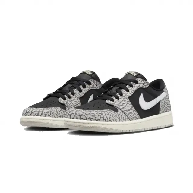 NIKE 耐吉】Air Jordan 1 Retro Low OG Black Cement 黑灰爆裂紋CZ0790