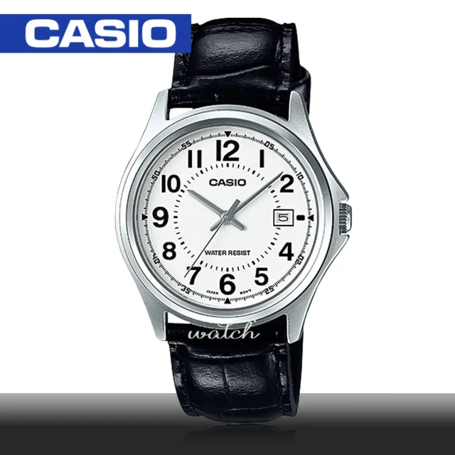 【CASIO 卡西歐】簡約時尚_皮革錶帶_生活防水_礦物玻璃_指針男錶(MTP-1401L)