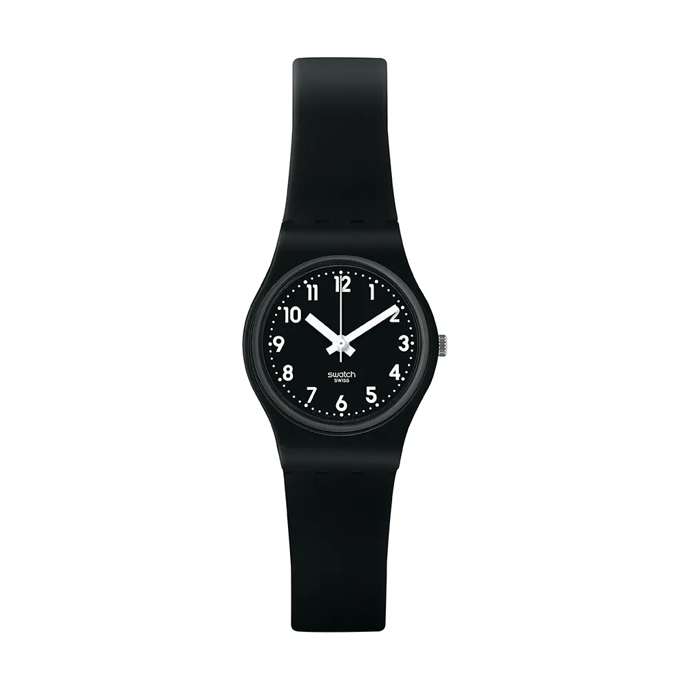 【SWATCH】Lady 原創系列 LADY BLACK SINGLE 女錶 手錶 瑞士錶 錶(25mm)