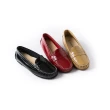 【ALAIN DELON】真皮平底休閒鞋A77200(3色   黑色 紅色 可可色)