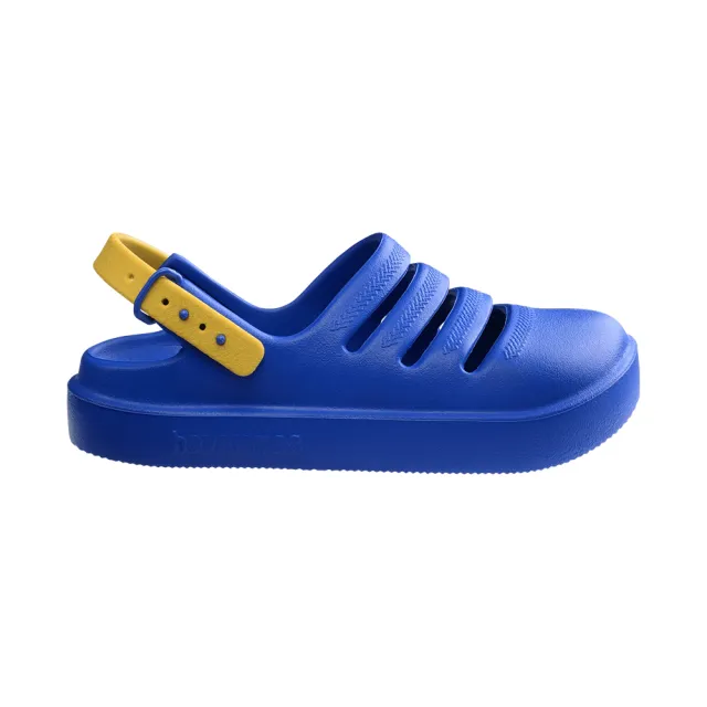 【havaianas 哈瓦仕】洞洞鞋 童鞋 兒童 涼鞋 拖鞋 懶人鞋 Kids Clog 藍 4148260-3923K(哈瓦士)