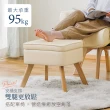 【IRIS】收納椅凳FAC-OT(橡膠木/化妝椅/矮凳)