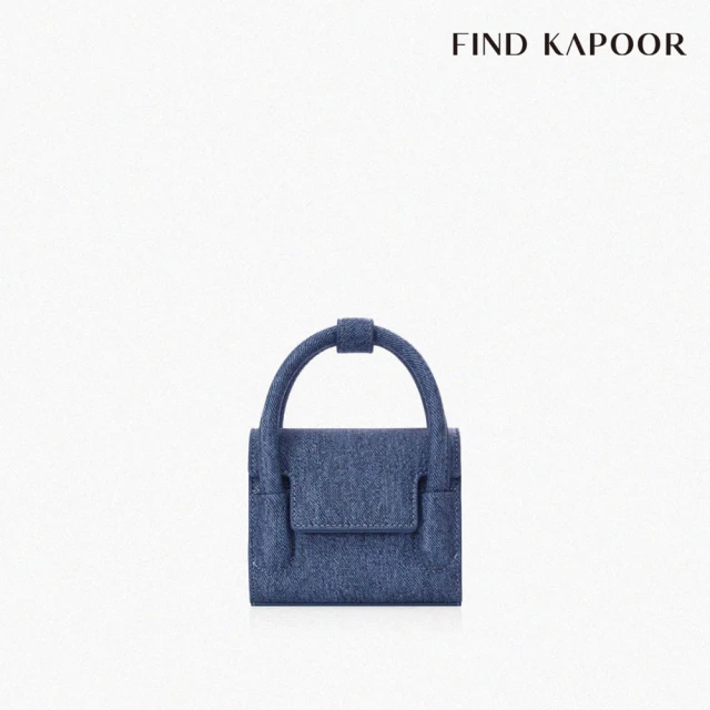 FIND KAPOOR 官方直營 MARTY 12 DENIM 翻蓋手提斜背方包 深藍丹寧