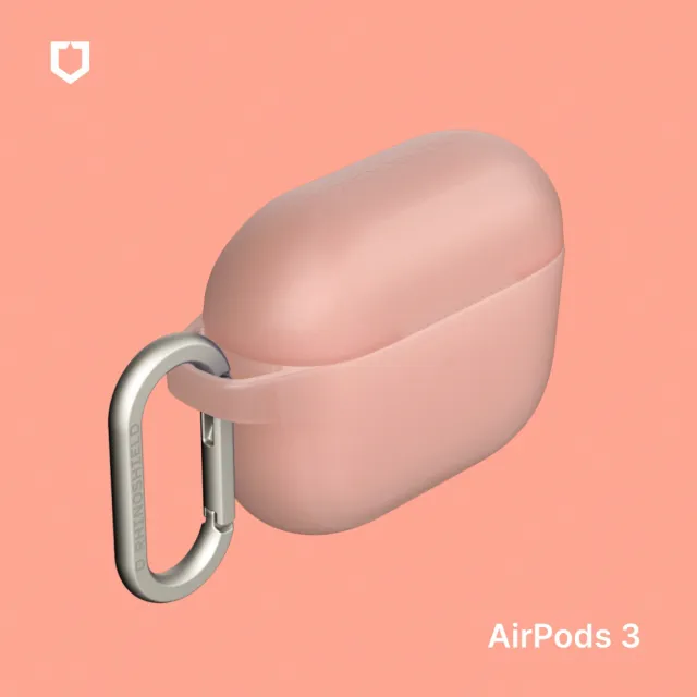 【Apple 蘋果】犀牛盾防摔保護套組AirPods 3(Lightning充電盒)