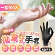【Finger Pop 指選好物】拋棄式手套100雙-4盒(一次性手套/無粉手套/防疫手套/清潔手套/廚房手套)