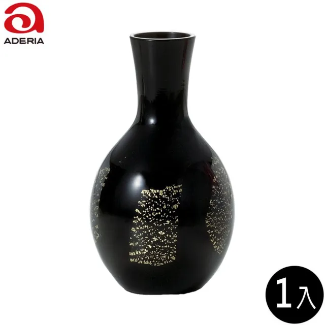 【ADERIA】日本津輕 黑色金箔清酒壺 290ml 1入(清酒壺  公壺)