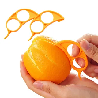 【剝橘子】日式指環橘子剝皮器-2入(開橙器 剝橙器 剝皮器 削皮器 削皮刀 去皮器 水果去皮)