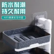 【沐森活 MuLife】免打三層旋轉肥皂盒(肥皂盒/浴室置物/旋轉置物架)