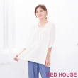 【RED HOUSE 蕾赫斯】波希米亞風寬鬆上衣(白色)