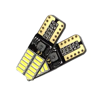 【車的LED】2入4014高亮版 24SMD T10 款(省電高亮度LED閱讀燈/牌照燈/車門燈/尾箱燈)