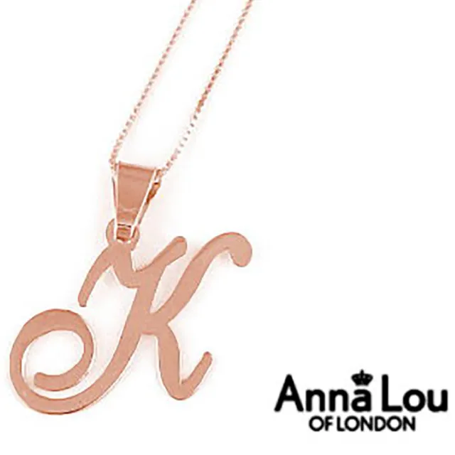 【Anna Lou Of London】倫敦品牌 V W 個性字母項鍊 玫瑰金(絕版品 售完不補)