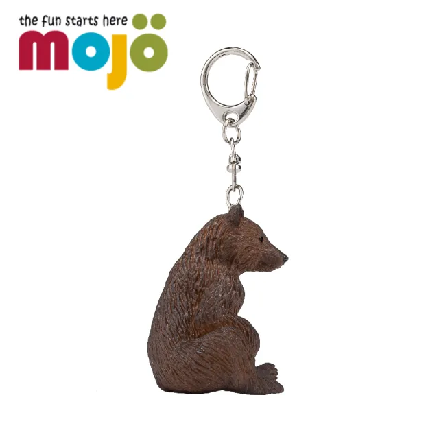 【Mojo Fun】動物模型-小棕熊鑰匙圈