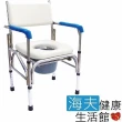 【海夫健康生活館】杏華 固定式 不鏽鋼 便盆椅
