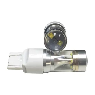 【車的LED】勁亮T20 雙芯款 6LED 魚眼燈30w(白光-單入)