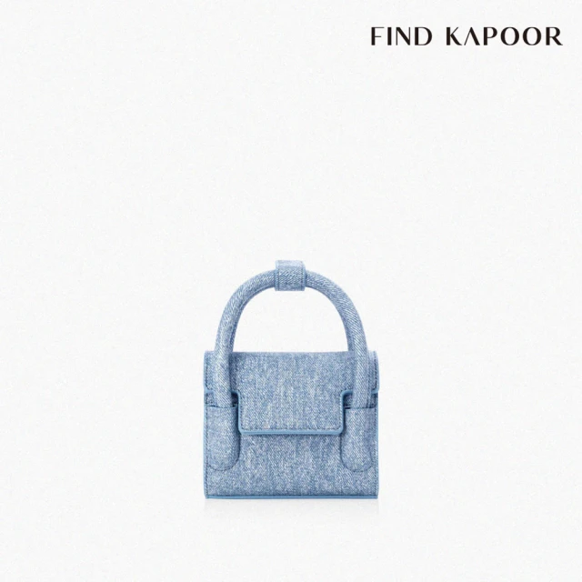 FIND KAPOOR 官方直營 MARTY 12 DENIM 翻蓋手提斜背方包 淺藍丹寧