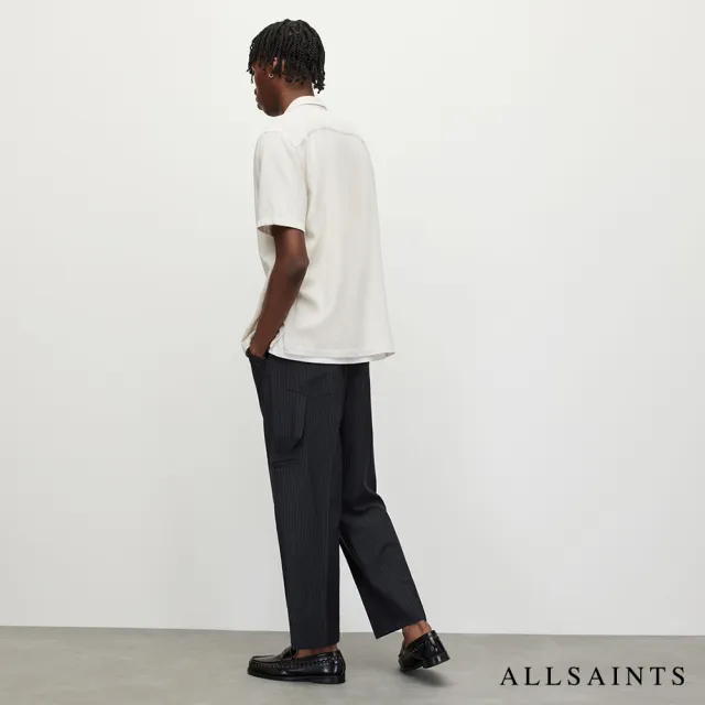 【ALLSAINTS】CAIRO 中腰羊毛混紡直條紋西裝長褲 MM006Y(直筒版型)