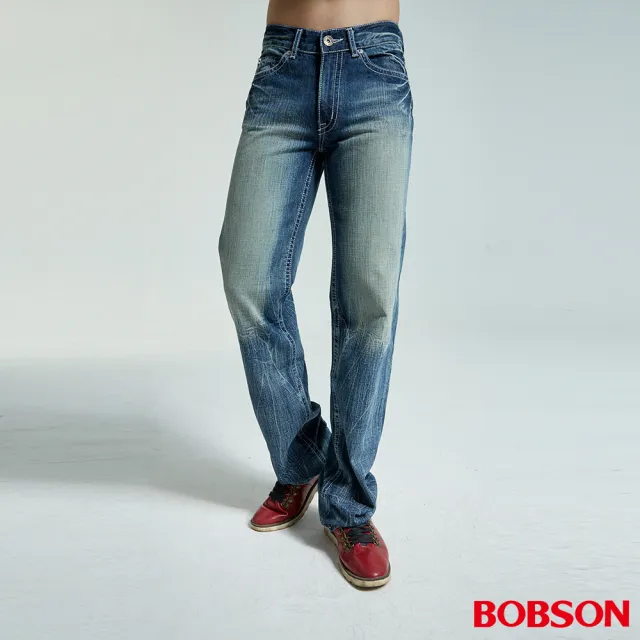 【BOBSON】男款中直筒褲褲(1732-53)