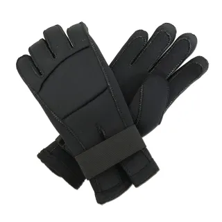 【輝武】100%台灣制造-加厚泡綿+潛水布-武術招式應用/拳擊打沙包/機車防水保暖多功能手套(S)