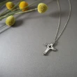 【mittag】cross df necklace_十字架df項鍊(十字架項鍊 手感處理 循環金屬 公平貿易品牌)