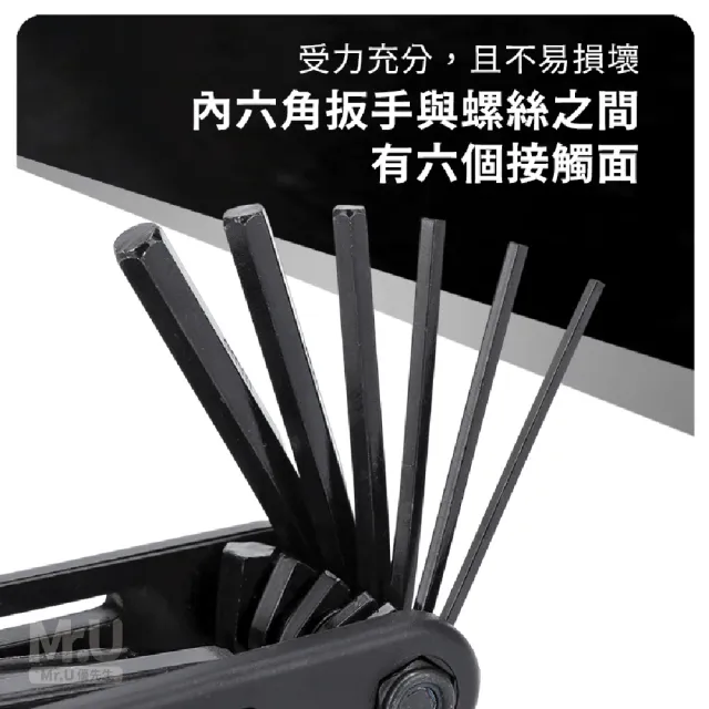 【Mr.U 優先生】16合1多功能戶外便攜工具組(可折疊 安裝工具 螺絲起子 扳手 單車 自行車維修)