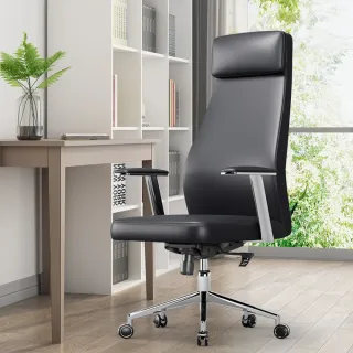 【IDEA】摩納德式皮革護脊人體工學辦公椅/電腦椅