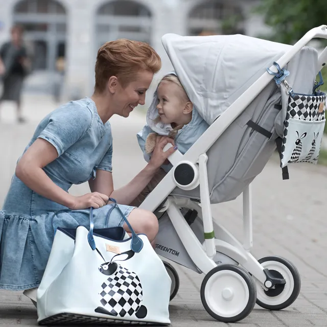 【荷蘭Greentom】Classic經典款-經典嬰兒推車-嬰幼兒手推車(叛逆灰+經典灰)