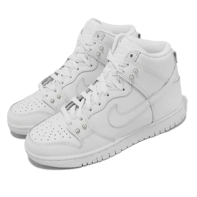 NIKE 耐吉 休閒鞋 Wmns Dunk High SE 女鞋 白 全白 珍珠 高筒(DM7607-100)