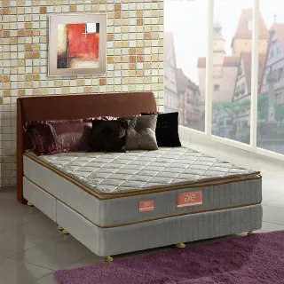 【aie享愛名床】竹碳+羊毛+記憶膠真三線彈簧床墊-雙人加大6尺(實惠型)