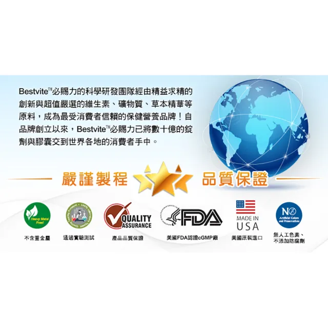 【美國BestVite】必賜力左旋精胺酸錠1瓶(60錠)