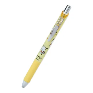 【小禮堂】帕恰狗 原子筆 黑 0.5mm Pentel EnerGel - 黃動作款(平輸品)