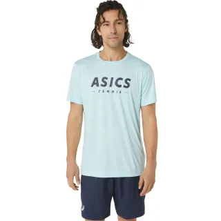 【asics 亞瑟士】短袖上衣 男款  網球 上衣(2041A259-405)