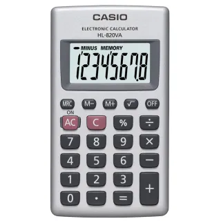 【CASIO】8位數口袋型國家考試專用計算機(HL-820VA)