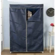 【BuyJM】鐵力士黑烤漆強固型90x45x180CM三層單桿附布套衣櫥