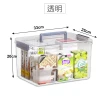 【HaRu日春生活】防塵透明手提收納箱-大款1入(收納盒 衣物收納箱 置物盒 藥箱 雜物盒)