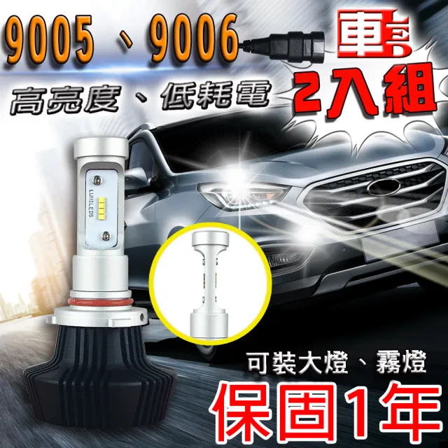 【車的LED】2入組 勁亮LED大燈 9005/9006(兩入組)